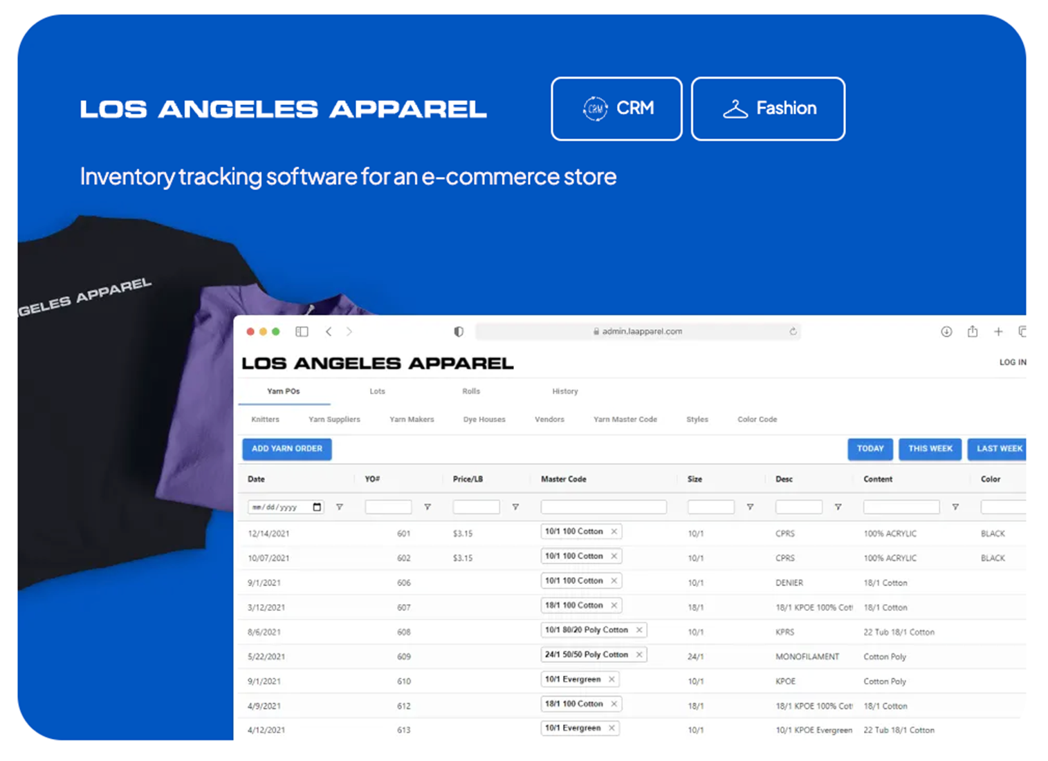 Los Angeles Apparel - built by App Makers LA