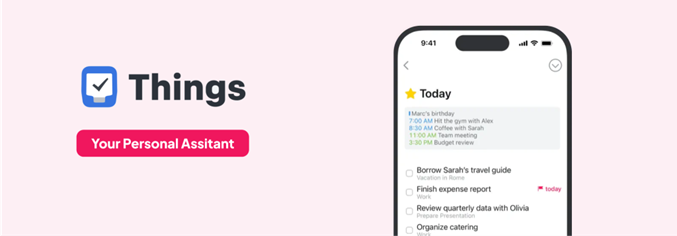 Things - a productivity app for iPhone