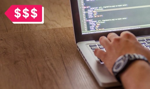 a developer coding a dating app