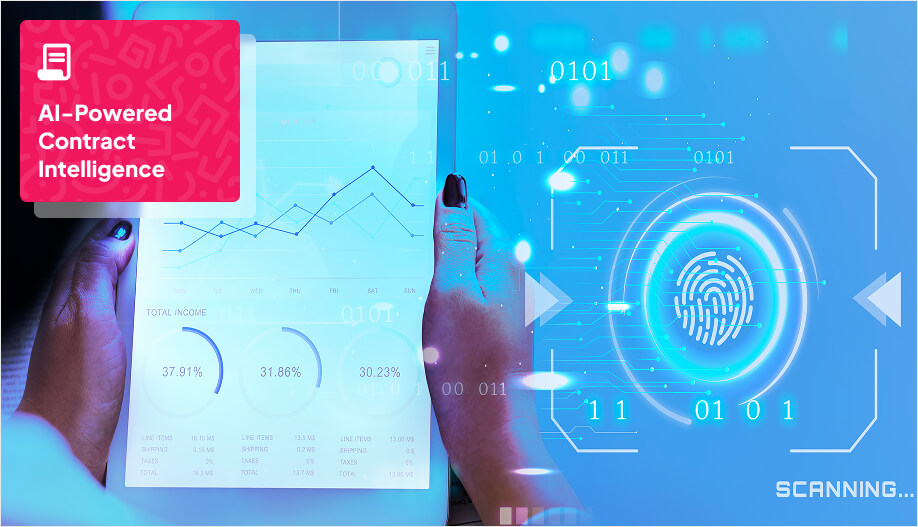 AI scanning a document