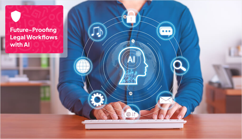 a man typing in a keyboard with a digital presentation of Artificial Intelligence (AI)