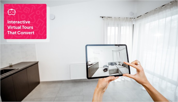 user taking picture of the living room using a tablet camera