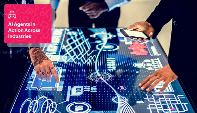 a digital table with dashboard showing different systems