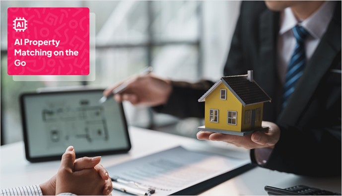 a miniature house being presented to a certain individual