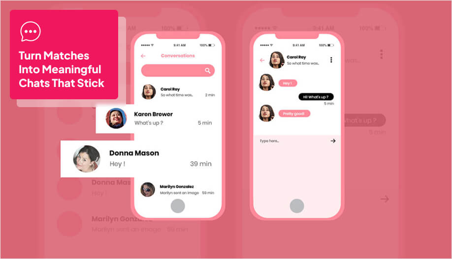 mobile screen showing pop up chat box