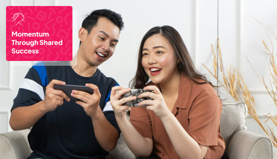 couple playing video games