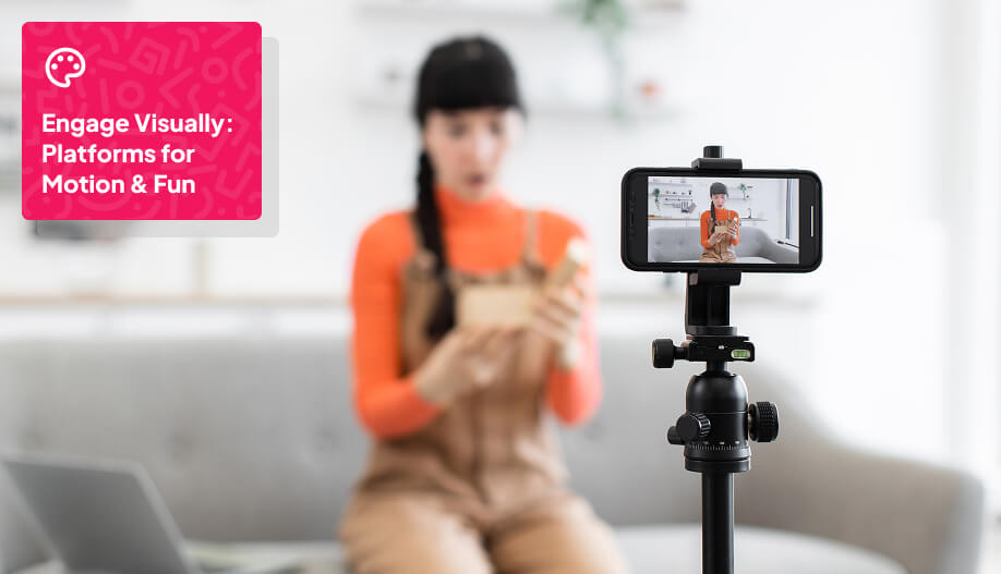 content creators making contents for her viewer