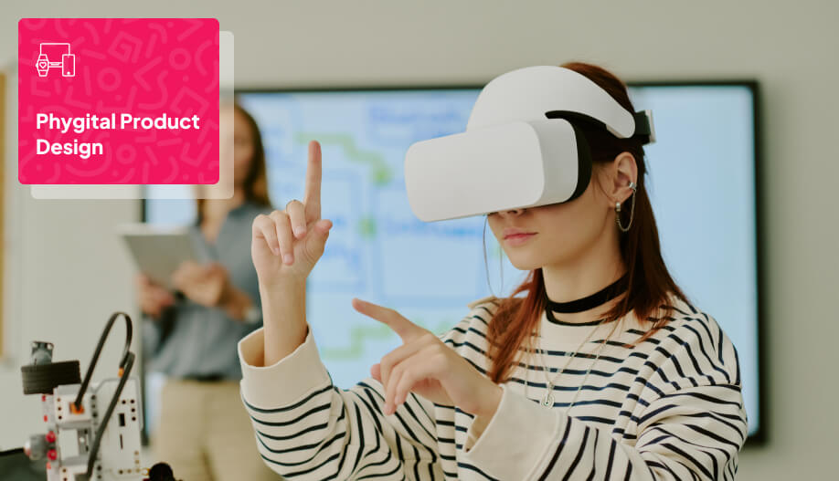 user wearing a VR headset