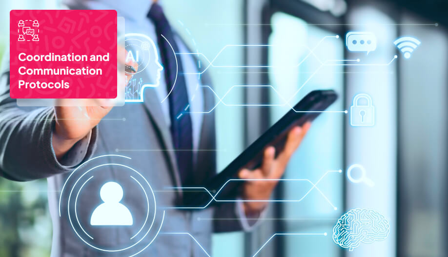 a digital presentation of AI and its different functionalities navigated by its user