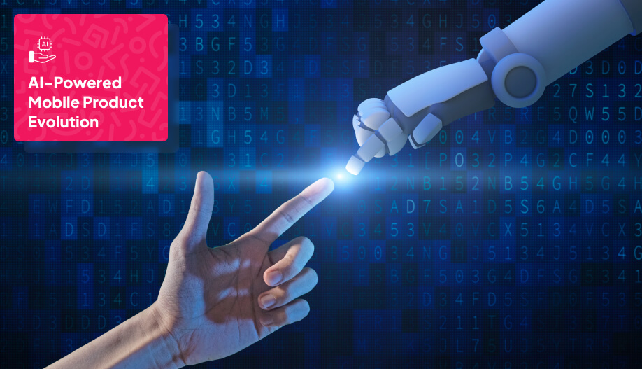 human hand and a humanoid hand reaching using their pointed fingers symbolizing human and AI collaboration