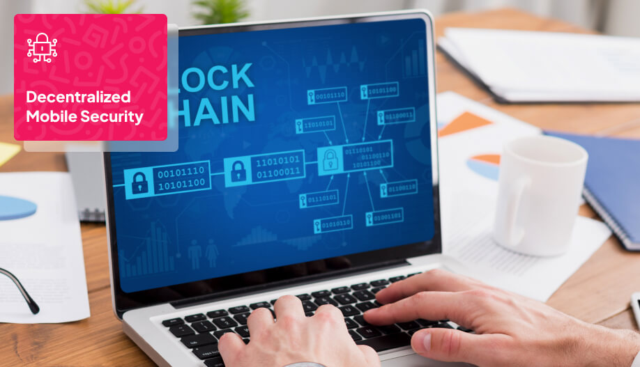 a laptop screen showing blockchain