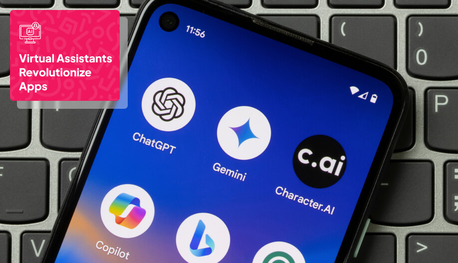 a mobile phone screen showing different AI apps