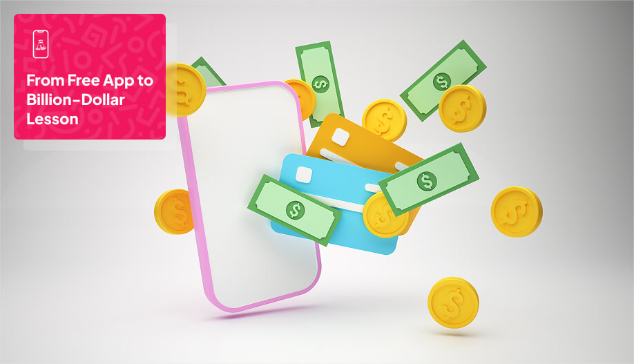 an animated images of phones with dollar bills and coins