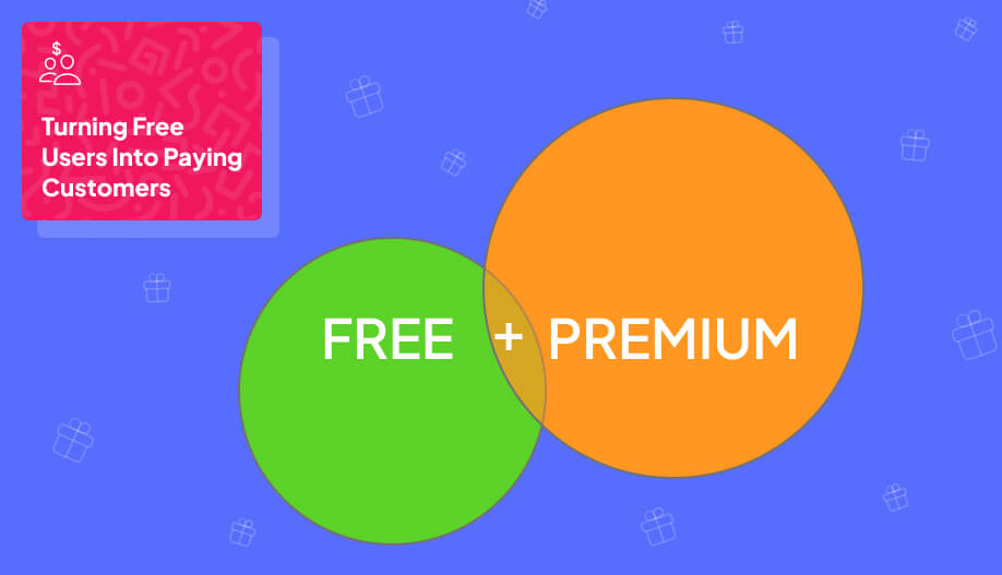 two circles with labels free and premium intersecting