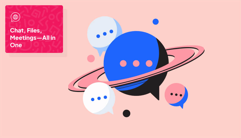 an animated illustration of chat heads