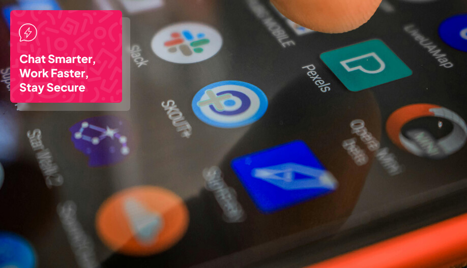 a mobile screen showing different apps