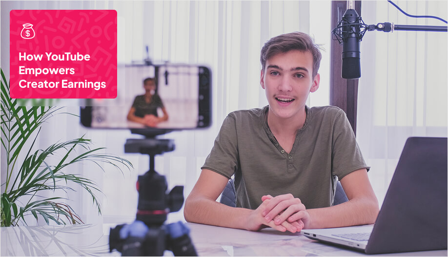 a content creator vlogging