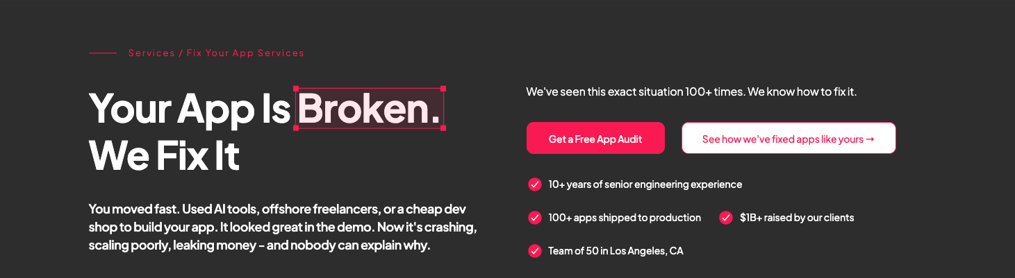 fix your app