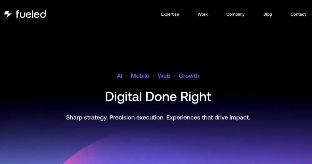 Fueled homepage