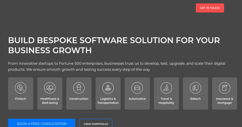 Intellectsoft homepage