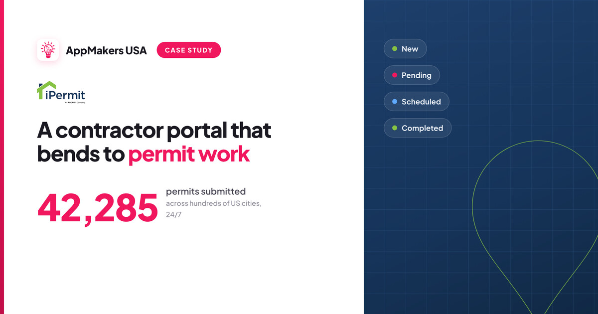 iPermit, a custom building permit portal built by AppMakers USA