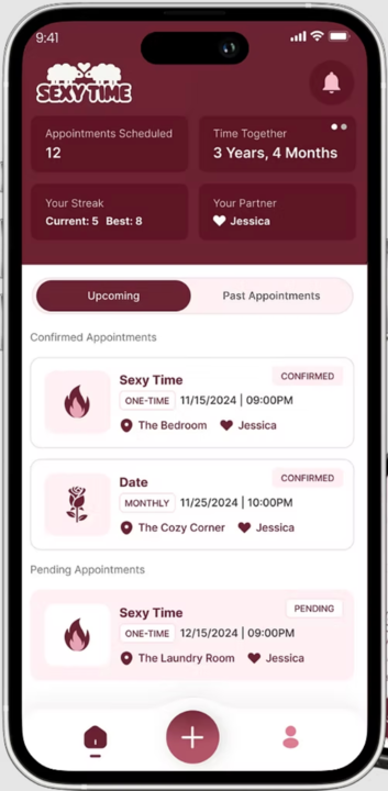 Sexy Time dating app built by AppMakers