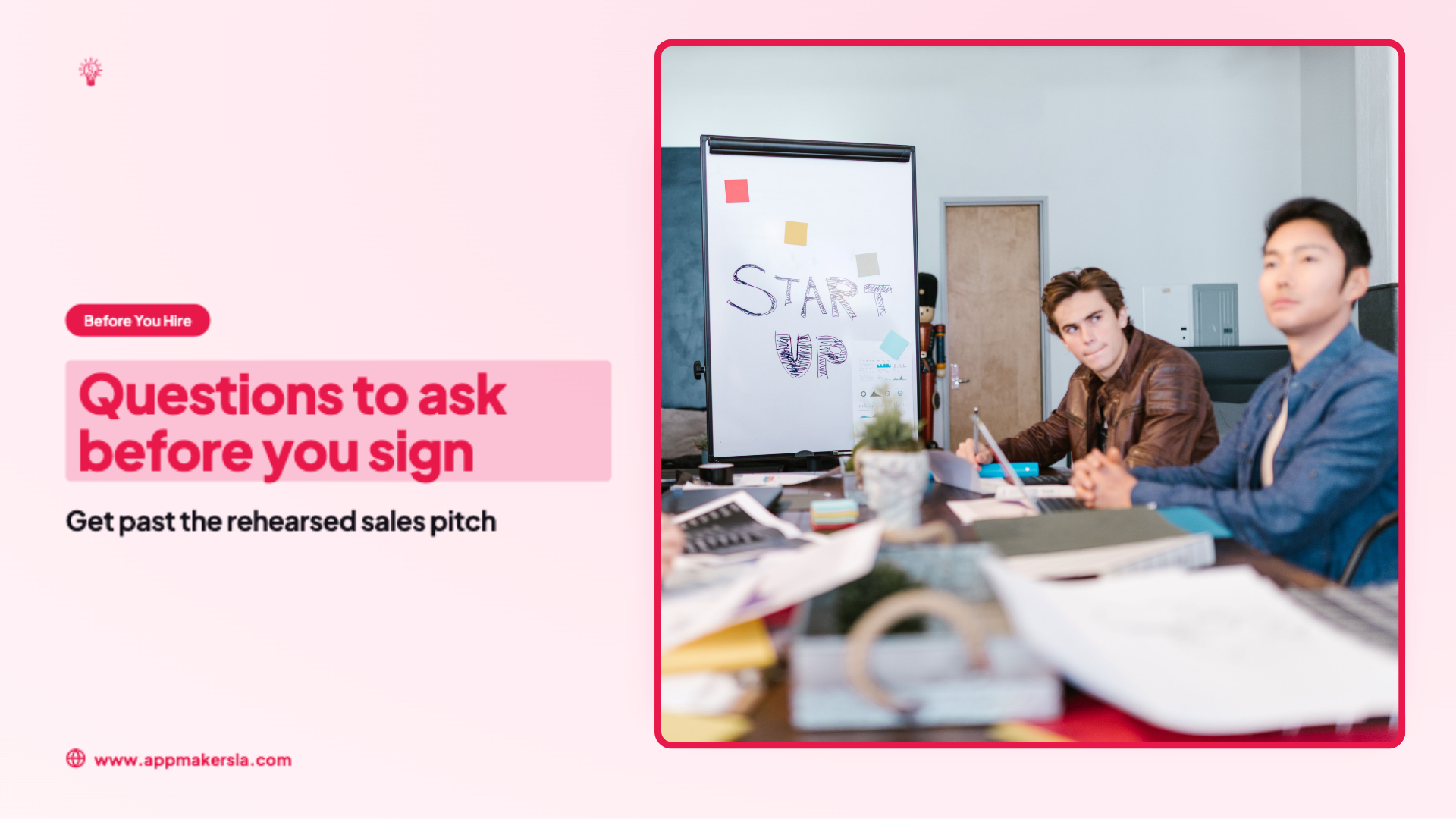 start up meeting